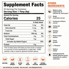 Mushroom Coffee Powder with L-Theanine – Daily Energy, Focus & Metabolism Support (180g)