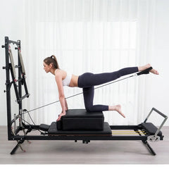 Foldable Pilates Reformer Bed – Aluminum Alloy & Stainless Steel, 440 lb Capacity, CE/SGS Certified, Home & Studio