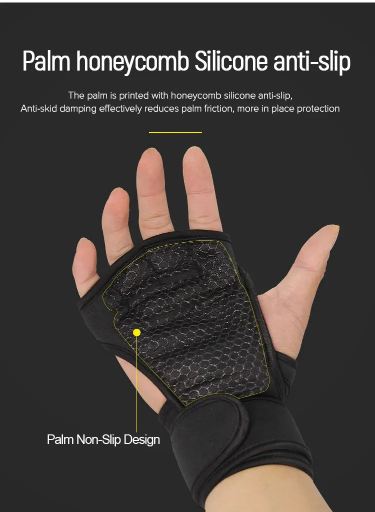 Workout Gloves for Men & Women – Weightlifting, Gym Training, Cycling & Fitness with Wrist & Palm Protection