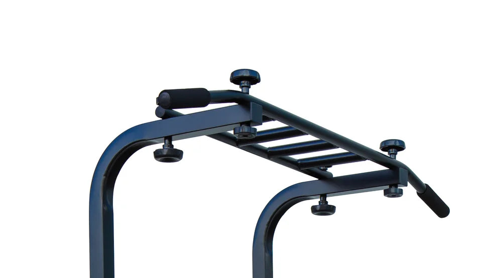 Adjustable Dip Stand & Parallel Bars | Steel Frame, 200kg Capacity, Height 177–213cm for Home Gym