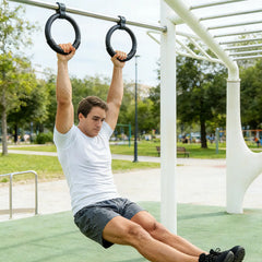 Gymnastic Rings – ABS Pull-Up & Dip Rings for Full Body Strength, Core & Muscle Training