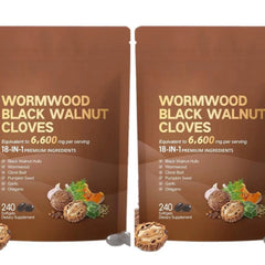 Wormwood Black Walnut & Clove Capsules – 6600mg, 18-in-1 Herbal Detox & Gut Cleanse, 240 Softgels