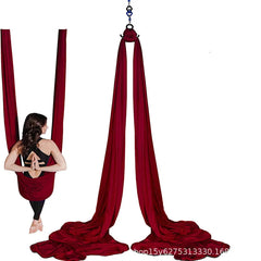 Aerial Yoga Silk Hammock – 8 Meter Satin Yoga Swing Set, 2.8m Wide, Anti-Gravity Inversion Tool, 15 Colors