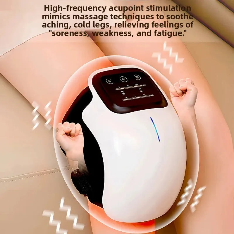 Cordless Knee Massager with Red Light & Vibration | Joint, Elbow & Shoulder Relief
