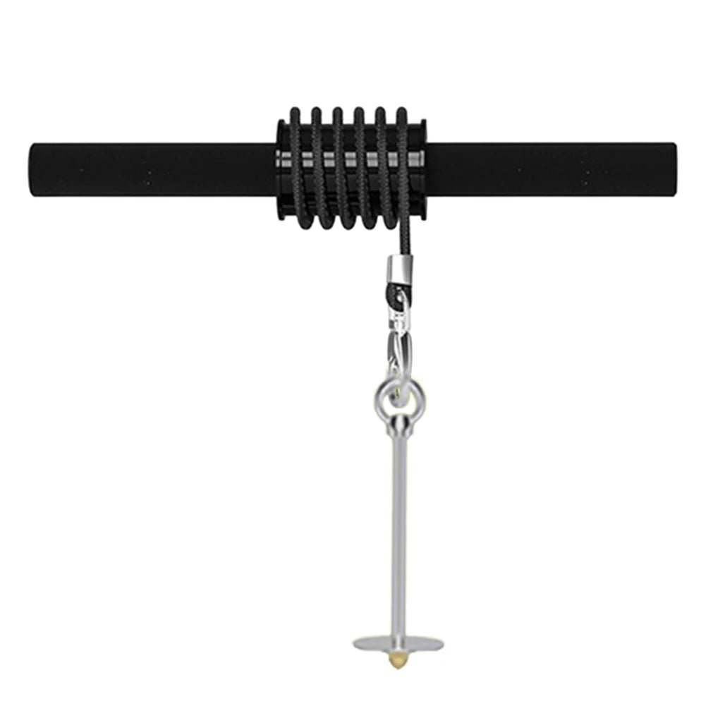 Forearm Roller Trainer – Wrist & Forearm Strength Workout Bar with Sponge Grip for Arms, Back & Core Training