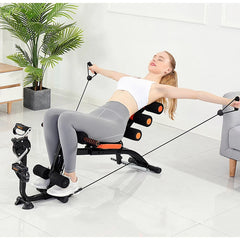 Six in one multifunctional abdominal machine, waist support, sit ups, abdominal exercise equipment, home fitness roll up chair