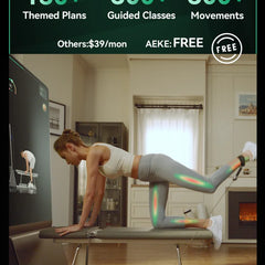 AEKE Integrated Wellness Design Statement 43" Smart Home Gym Fitness Mirror with Touch Screen Wi-Fi Connected Training