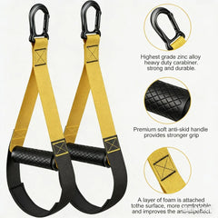 Resistance Bands Set with Handles – Door Anchor, Adjustable Straps & Carabiners for Home Gym Workout, Men & Women