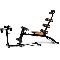Adjustable AB Workout Bench – Multi-Function Home Gym Ab Crunch Machine with Resistance Bands & Leg Developer