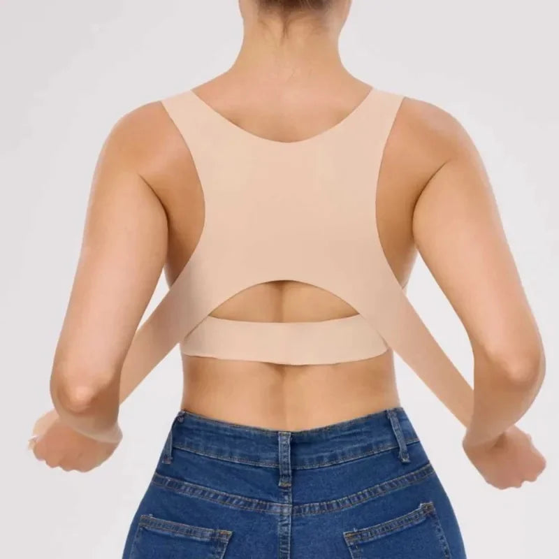 Women's Posture Corrector Bra – Wire Free Front Closure with Back Support