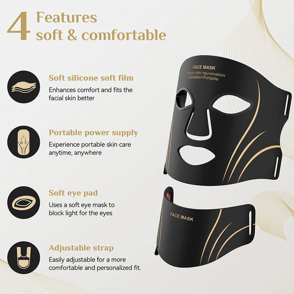 7-Color LED Face & Neck Mask Set | Photon Therapy for Skin Rejuvenation & Repair