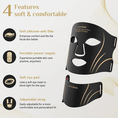 7-Color LED Face & Neck Mask Set | Photon Therapy for Skin Rejuvenation & Repair