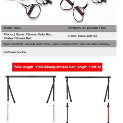 Resistance Band Pilates Bar Set – Full Body Strength & Yoga Fitness Trainer