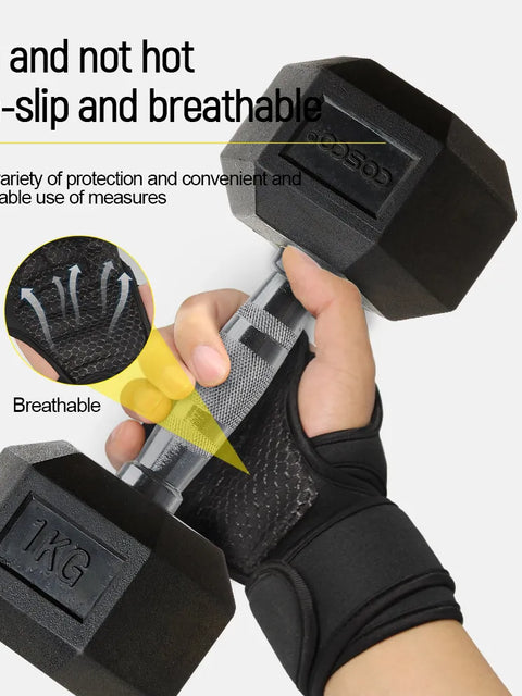 Workout Gloves Wrist Wraps for Men and Women