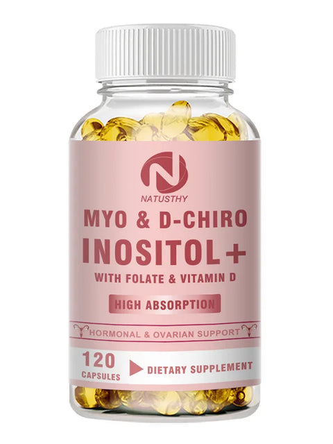 Myo-Inositol & D-Chiro-Inositol Supplement for Women | 40:1 Ratio with Folate & Vitamin D3