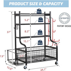 Dumbbell Rack with Wheels – Heavy Duty 3-Tier Home Gym Storage | Cipher Athletics