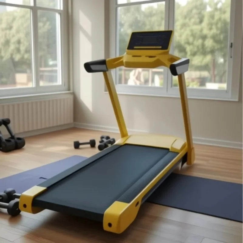 Home Smart Foldable Treadmill Indoor Electric Fitness Equipment with Heart Rate Test for Studio Workouts