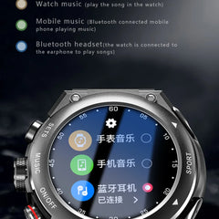 New T92 Smart Watch 2-in-1 TWS Bluetooth Headset Dial Call Local Music Heart Rate Blood Pressure