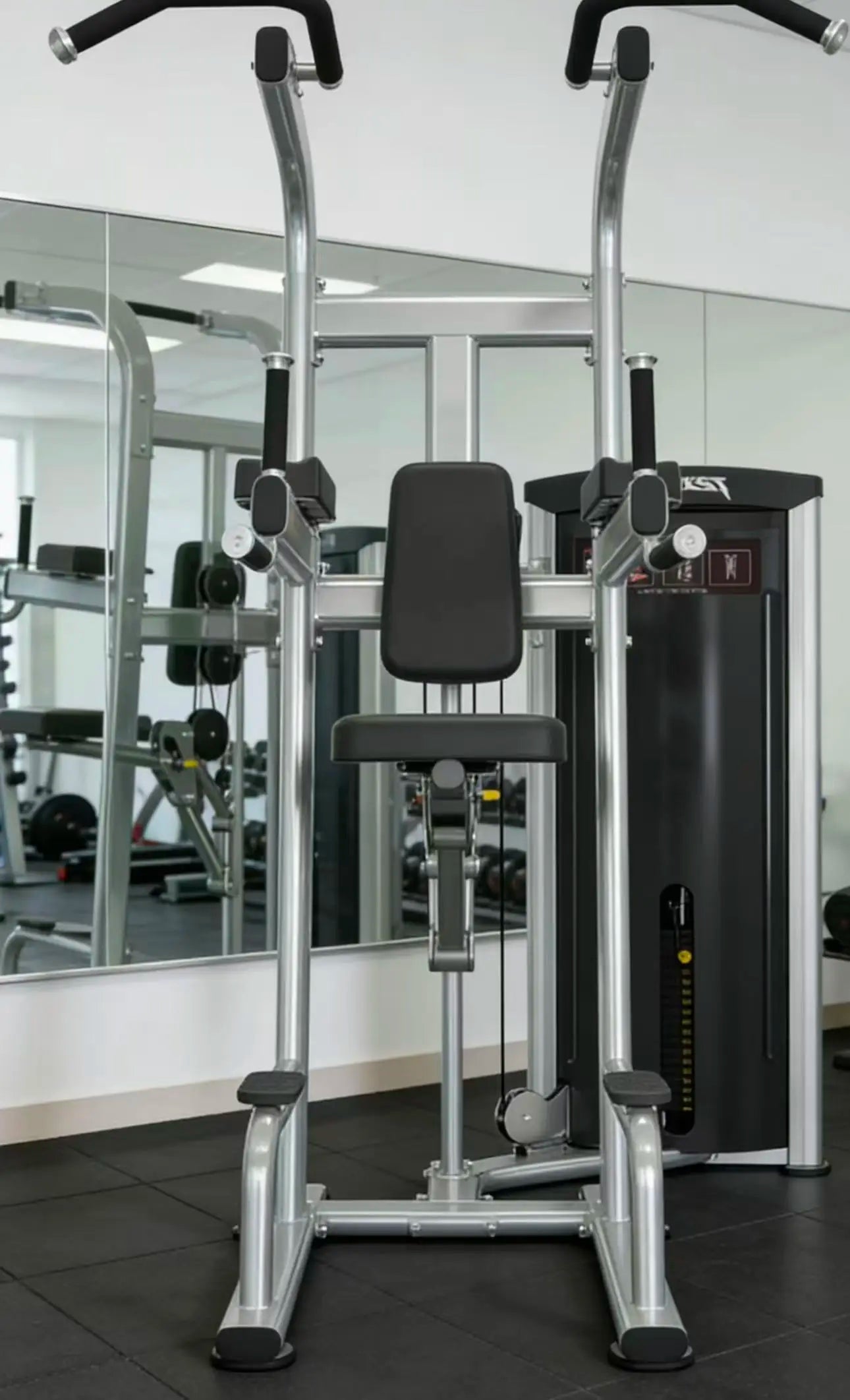 Commercial auxiliary pull-up machine, steel counterweight