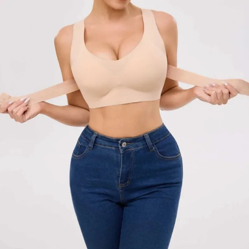 Women's Posture Corrector Bra – Wire Free Front Closure with Back Support