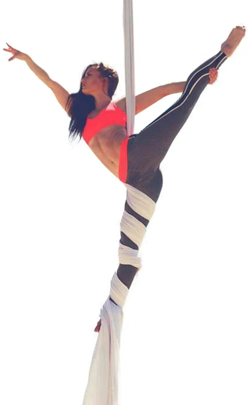Aerial Yoga Silk Hammock – 8 Meter Satin Yoga Swing Set, 2.8m Wide, Anti-Gravity Inversion Tool, 15 Colors