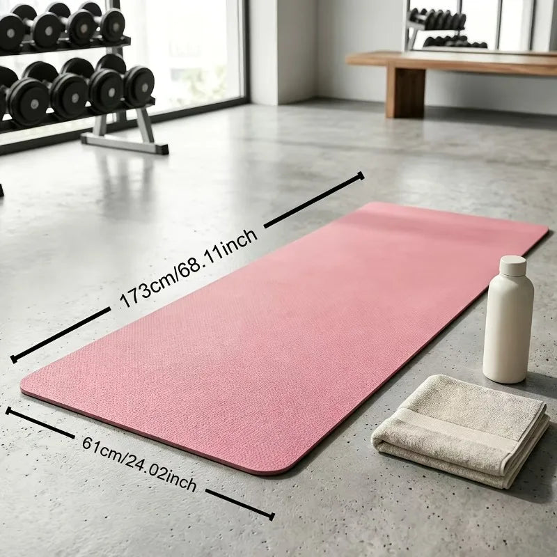 Non-Slip Lightweight Yoga Mat – Shock-Absorbing & Noise-Reducing for Home Gym & Fitness Training