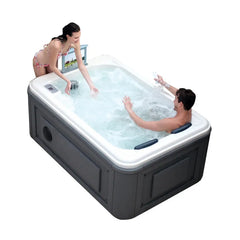 Outdoor Hot Tub Jacuzzi 7-Person – 121 Jets, Balboa Control, LED & Ozone System Included