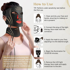 7-Color LED Face & Neck Mask Set | Photon Therapy for Skin Rejuvenation & Repair