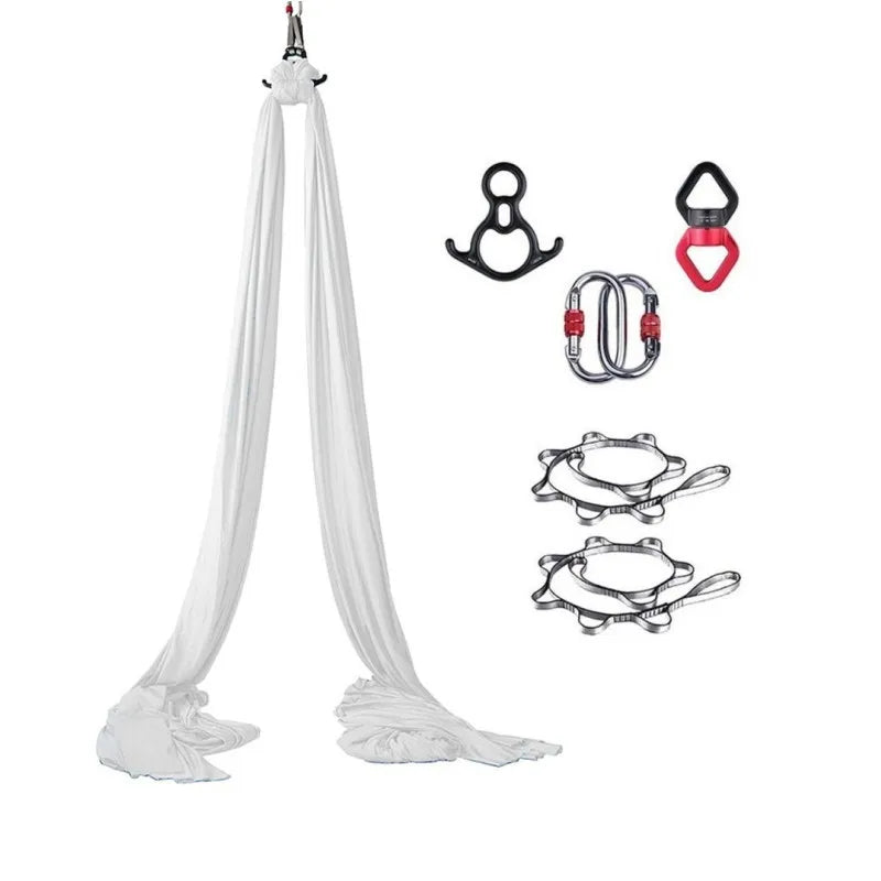 Aerial Yoga Silk Hammock – 8 Meter Satin Yoga Swing Set, 2.8m Wide, Anti-Gravity Inversion Tool, 15 Colors