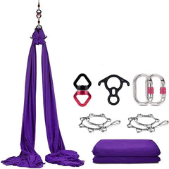 Aerial Yoga Silk Hammock – 8 Meter Satin Yoga Swing Set, 2.8m Wide, Anti-Gravity Inversion Tool, 15 Colors