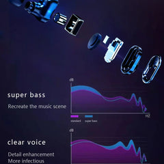 New T92 Smart Watch 2-in-1 TWS Bluetooth Headset Dial Call Local Music Heart Rate Blood Pressure