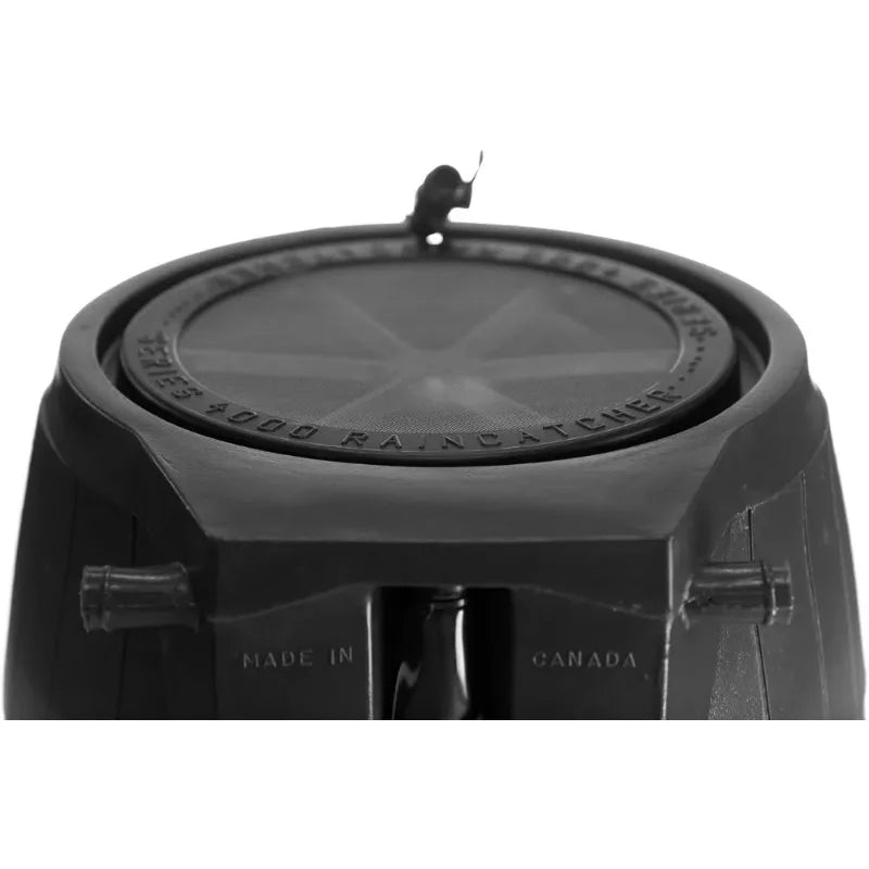 50 Gallon Rain Barrel with Flat Back & Spigots | Rainwater Collection for Garden