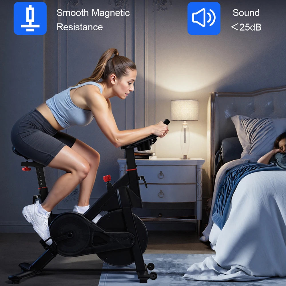 Superun S1 Indoor Cycling Bike | 32-Level Magnetic Resistance, Bluetooth & LCD Display
