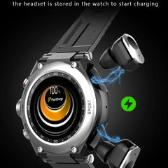 New T92 Smart Watch 2-in-1 TWS Bluetooth Headset Dial Call Local Music Heart Rate Blood Pressure