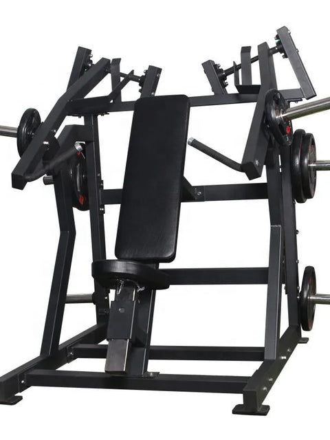Plate-Loaded Seated Incline Chest Press Machine | Commercial Grade | Q235 Steel | 440 lbs Capacity