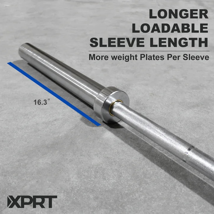 7ft Olympic Barbell Bar – 20kg Chrome Steel, 700 lb Capacity for Powerlifting & Weightlifting
