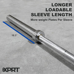 7ft Olympic Barbell Bar – 20kg Chrome Steel, 700 lb Capacity for Powerlifting & Weightlifting