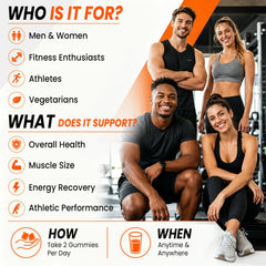 Creatine Monohydrate Gummies 4500mg – Muscle Growth, Strength, Energy & Athletic Performance