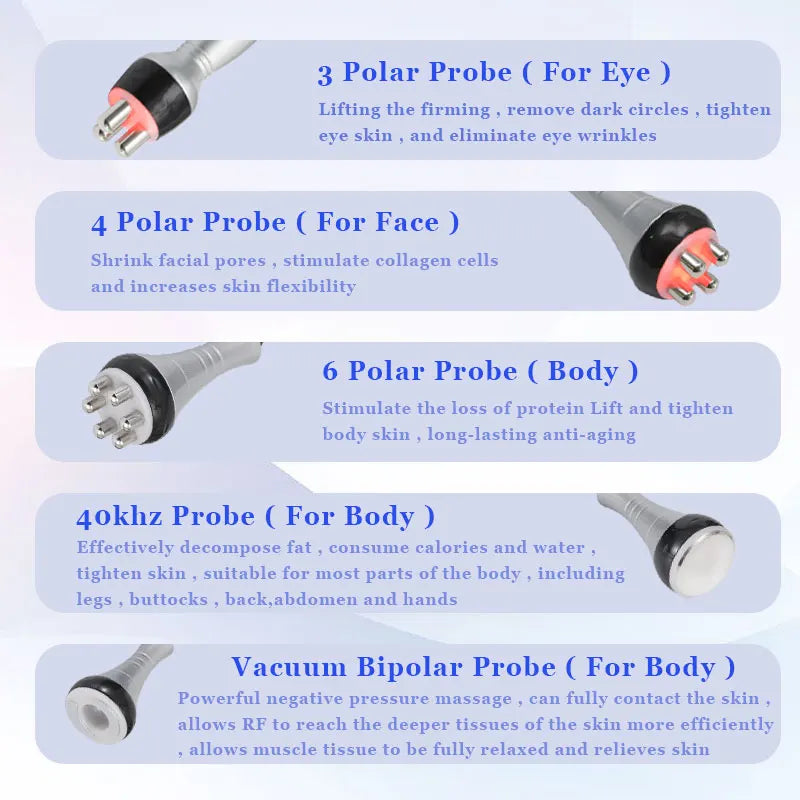 Shape Tactics 8-in-1 Cavitation Vacuum RF Hot Cold Hammer Bio Lift