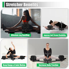 Leg Stretcher Machine – 180° Adjustable Split Stretching Equipment for Flexibility, Hip, Leg & Waist Training, 220 lb Capacity
