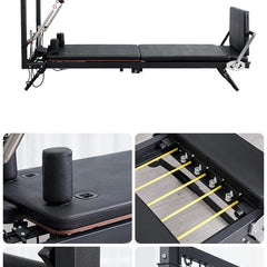 Foldable Pilates Reformer Bed – Aluminum Alloy & Stainless Steel, 440 lb Capacity, CE/SGS Certified, Home & Studio