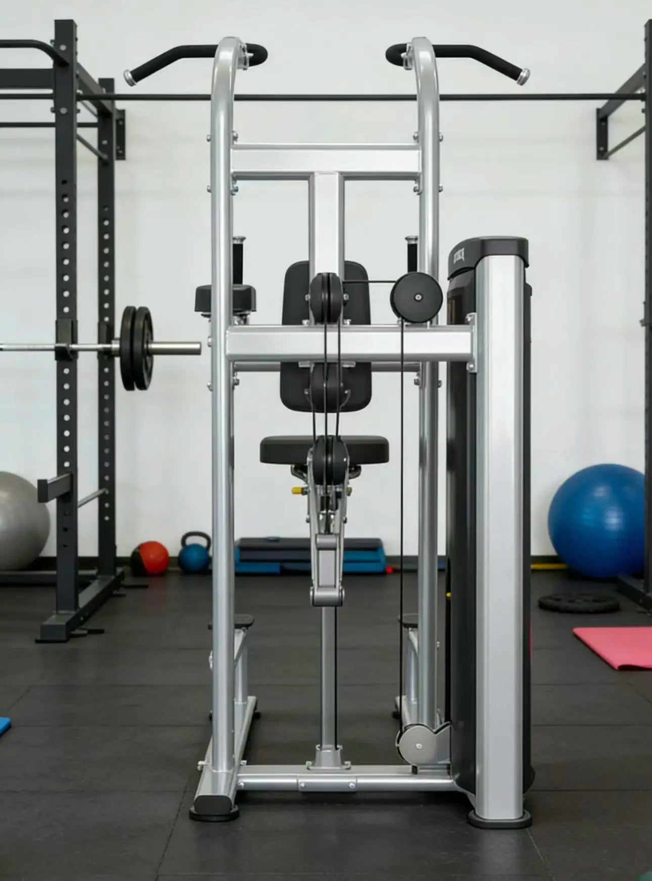 Commercial auxiliary pull-up machine, steel counterweight