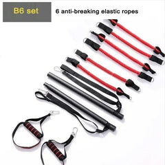 Resistance Band Pilates Bar Set – Full Body Strength & Yoga Fitness Trainer