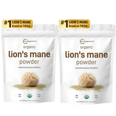 Organic Lion's Mane Mushroom Powder – 151 Servings, Full-Spectrum for Focus, Memory & Immune Support