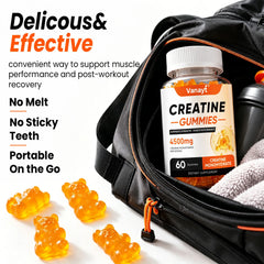 Creatine Monohydrate Gummies 4500mg – Muscle Growth, Strength, Energy & Athletic Performance