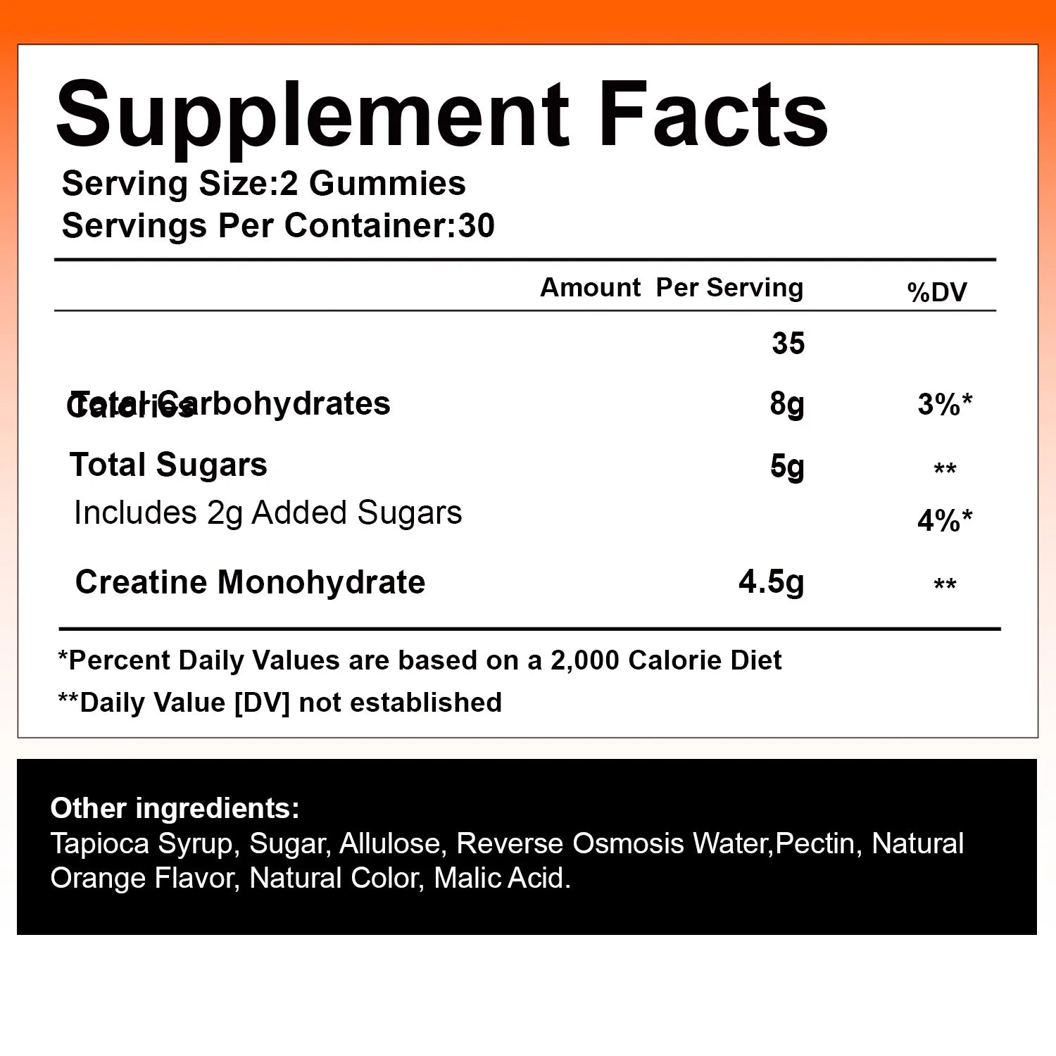 Creatine Monohydrate Gummies 4500mg – Muscle Growth, Strength, Energy & Athletic Performance