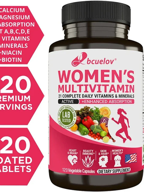 Women's Multivitamin & Multimineral Supplement | Magnesium, Biotin, Calcium, Zinc & Selenium