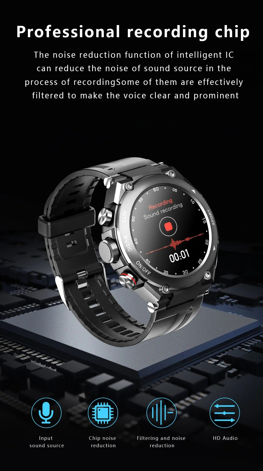 New T92 Smart Watch 2-in-1 TWS Bluetooth Headset Dial Call Local Music Heart Rate Blood Pressure
