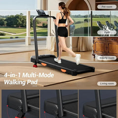 Foldable Walking Pad Treadmill with 15% Incline & 2.5HP Motor | 300 LBS Capacity