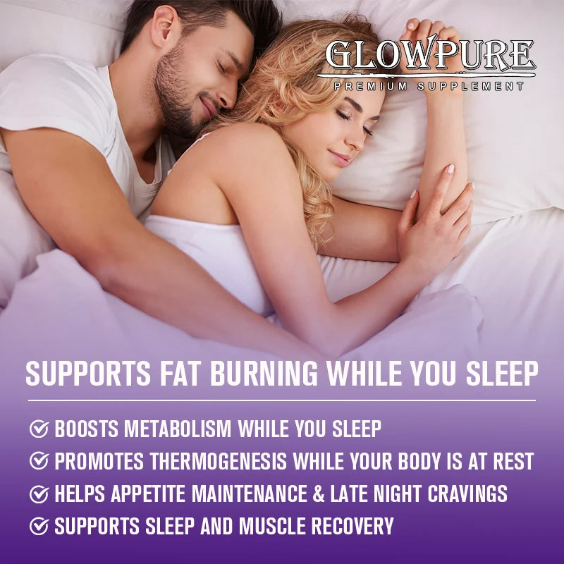 Natural Night Time Fat Burner – Weight Loss Pills for Metabolism, Appetite Suppression & Detox